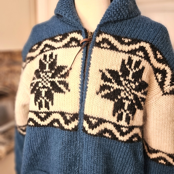 Lost Horizons Scandinavian wool zip up jacket size large extra large - Picture 5 of 16